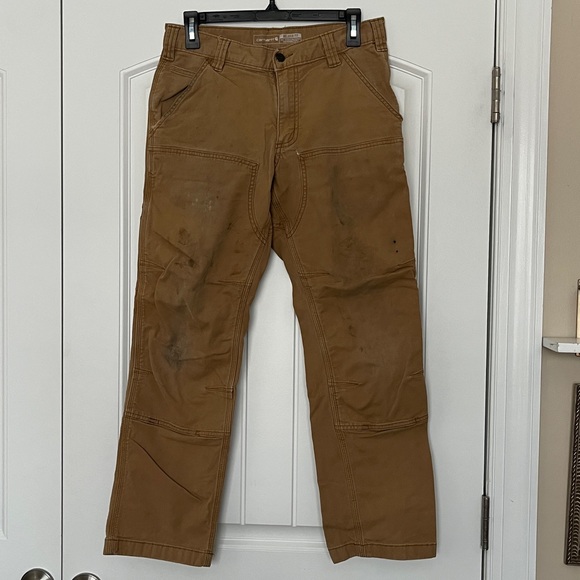 Carhartt Other - Well Worn Carhartt Men's Double Front Utility Work Relaxed Fit Pants 30x30